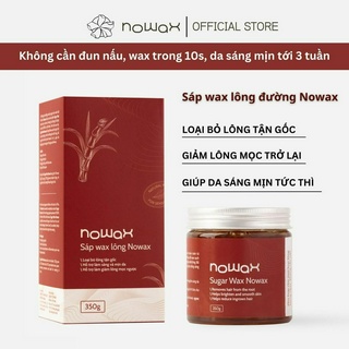 (Full set 350g) SÁP WAX LÔNG ĐƯỜNG SUGAR WAX NOWAX 350g kèm dụng cụ wax lông, tẩy sạch lông tận gốc