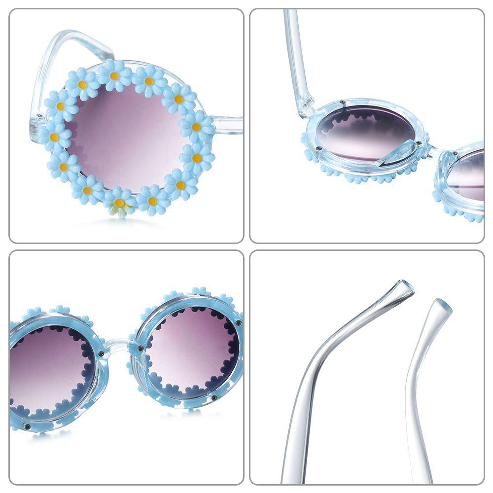 Kính Mát Tròn Chống Nắng Ngoài Trời Hình Hoa Cúc Dành Cho Trẻ Em