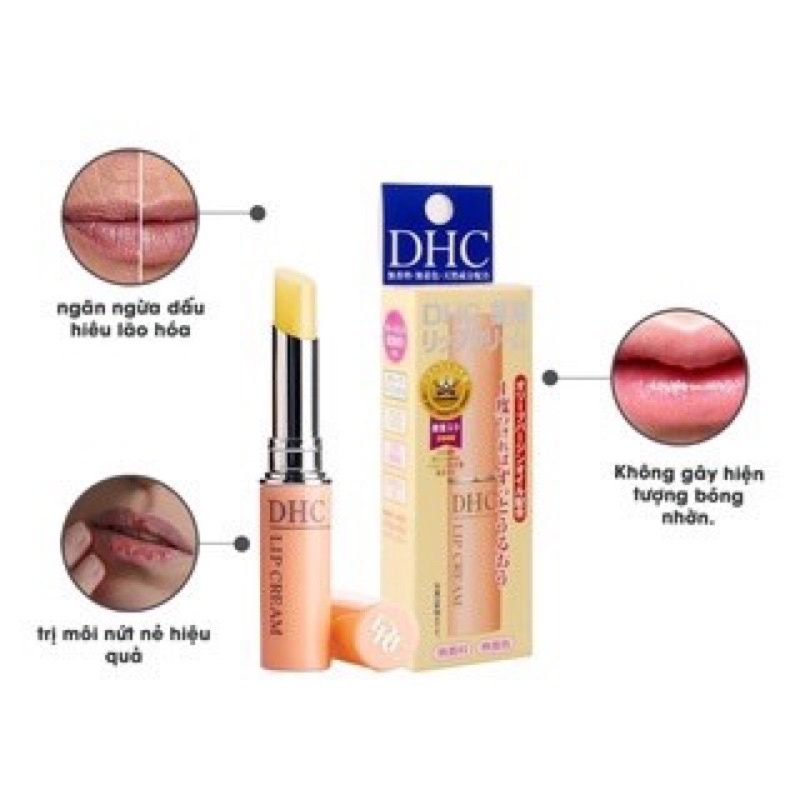 Không Màu Làm Mờ Và Giảm Thâm Nhật Bản DHC Lip Cream 1,5g