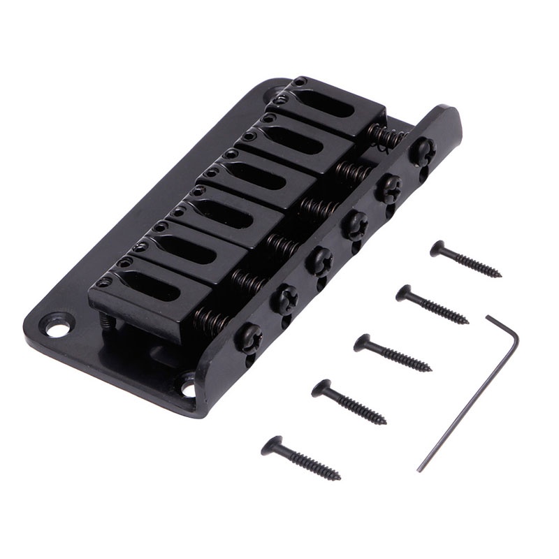 Cầu Đàn 6 Dây Bằng Kim Loại Cứng Kèm Ốc Vít Cho Đàn Guitar Điện Mới
