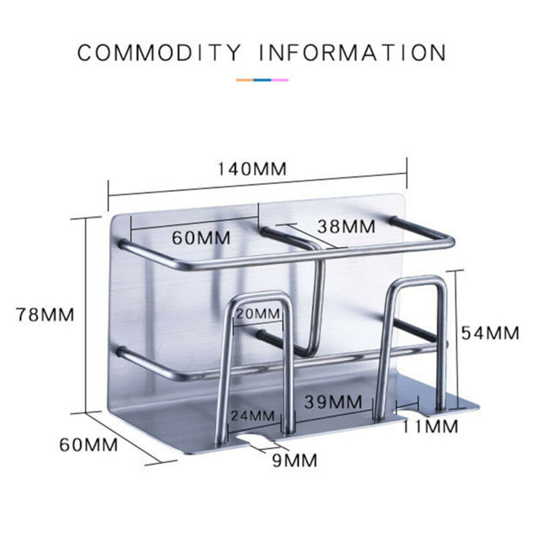 1 Giá Để Bàn Chải Đánh Răng Dán Tường Bằng Thép Không Gỉ