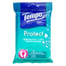 Khăn Giấy Ướt Tempo Protect H5N1 * gói 10 miếng