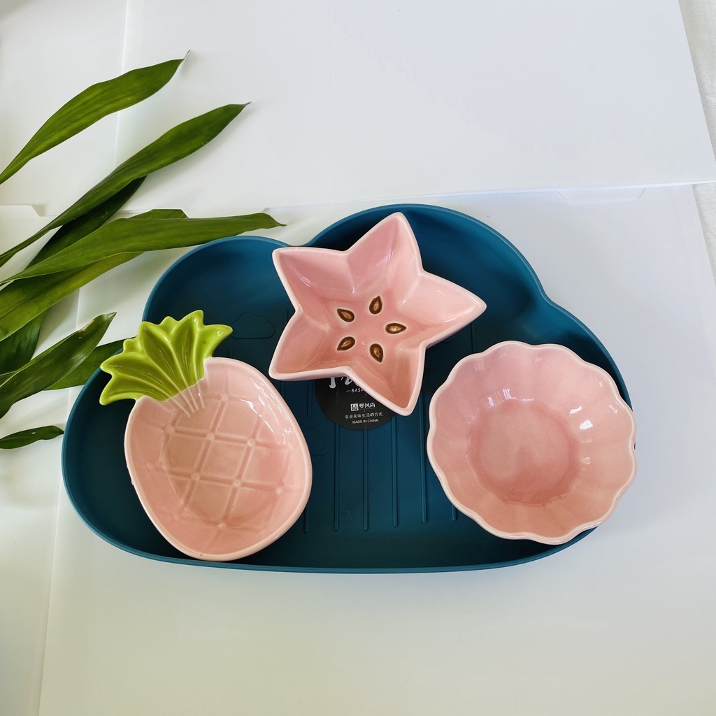 Bát Ăn Dặm Gốm Sứ Hình Hoa Sen Đẹp Dễ Thương Cho Bé, Bát Ăn Cơm Hình Quả