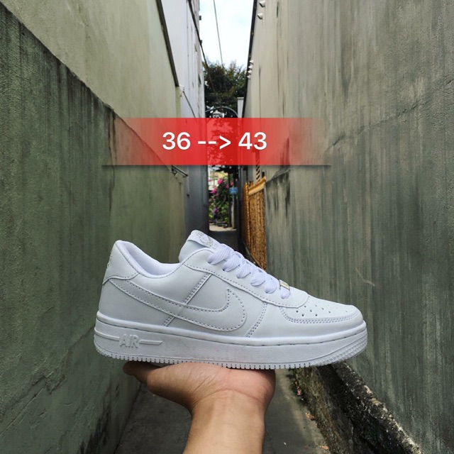Bata trắng độn đế