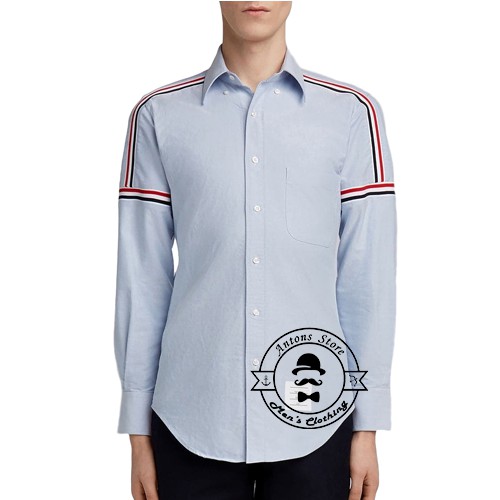 Sơ mi Thom Browne Viền Vai Tay