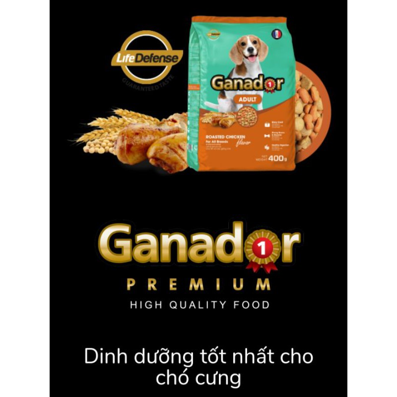 Combo 5 gói thức ăn cho chó Ganador adult vị gà nướng