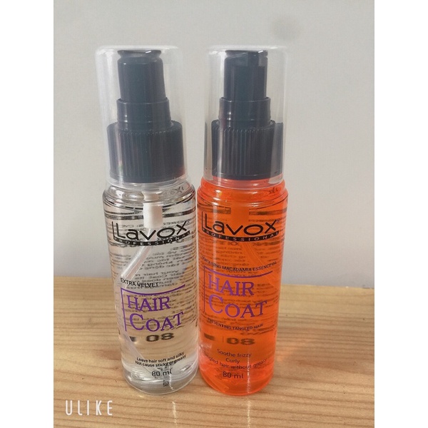 Dầu dưỡng tóc siêu bóng mượt, chống rối Lavox Hair Coat 80ml