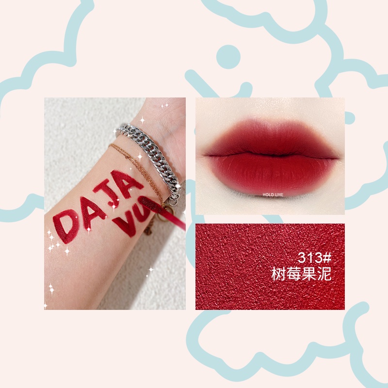 (2022 màu mới)Son kem bùn HOLD LIVE cún bông xanh mềm mướt mịn lì Little Ice Stick Lip Mud lâu trôi hot trend HL485