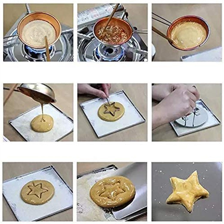 Bộ dụng cụ làm bánh quy/kẹo đường Dalgona tổ ong phim Hàn Quốc Squid Game | BigBuy360 - bigbuy360.vn