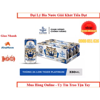 Thùng 24 lon bia tiger platinum wheat lager/bia lúc mì 330ml