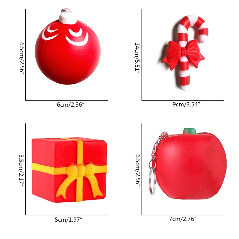 Mũ Giáng Sinh WMMB 7 Loại Chất Liệu PU Làm Quà Tặng / Hộp Quà / Chuông / Giày / Crutch / Cho Apple /