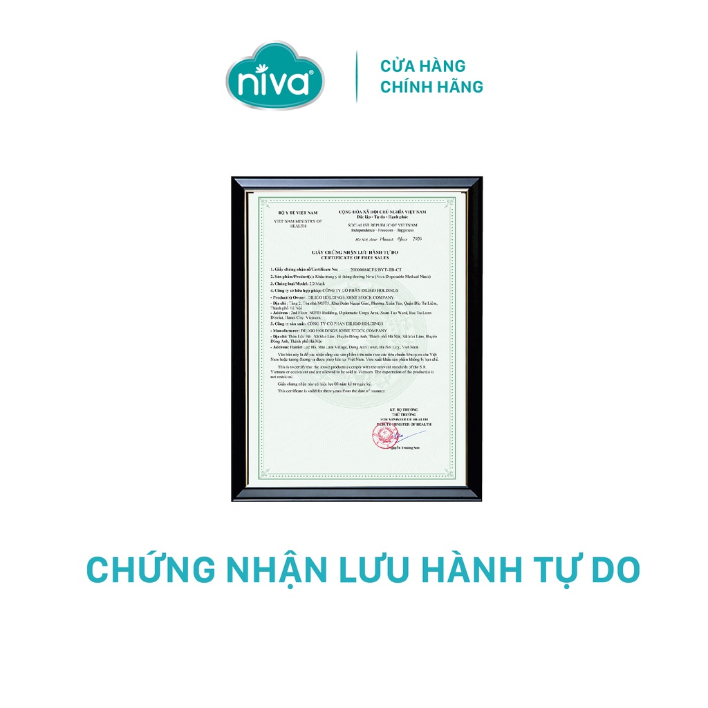 Combo 5 Khẩu Trang Y Tế 4 Lớp NIVA Hộp 50 Cái Kháng Khuẩn, Ngăn Khói Bụi, Vi Khuẩn Hàng Chính Hãng Cao Cấp