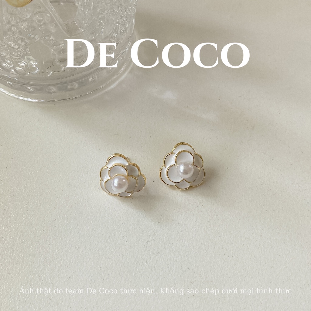 Bông tai khuyên tai xà cừ Lava earrings De Coco