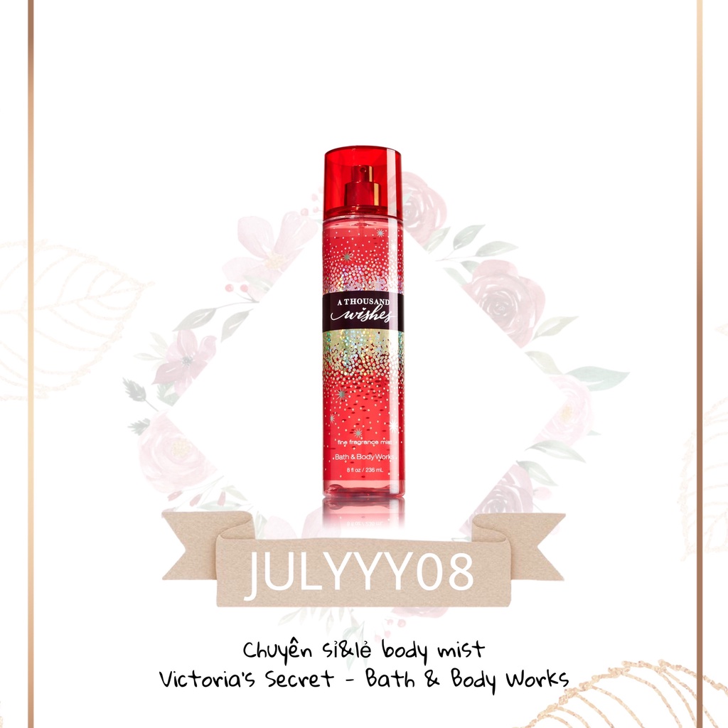 Xịt Thơm Toàn Thân 𝘼 𝙏𝙝𝙤𝙪𝙨𝙖𝙣𝙙 𝙒𝙞𝙨𝙝𝙚𝙨 Mist 30ml/50ml/100ml +jɥȽÿ08+