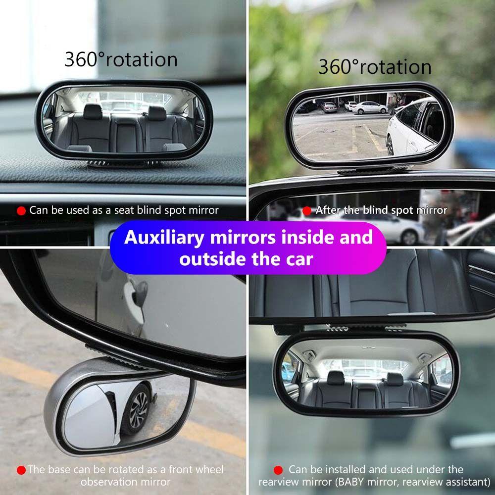 Gương Chiếu Hậu Góc Rộng Xoay 360 Độ Chống Nước Cho Xe Hơi