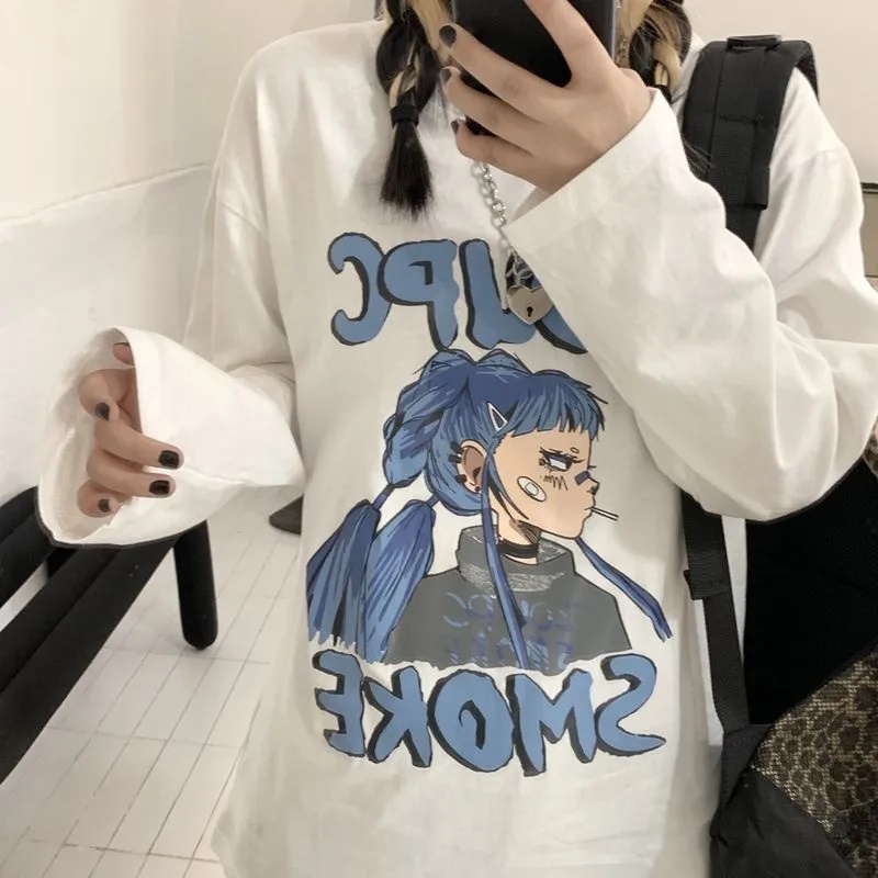 Áo thun tay dài Zoupc , Áo sweater ulzzang Tiger.86 LS61