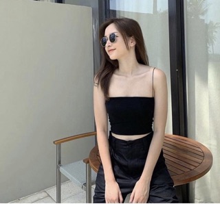 Áo Hai Dây Bún Sợi Nhỏ ( Thun Borip Đẹp)