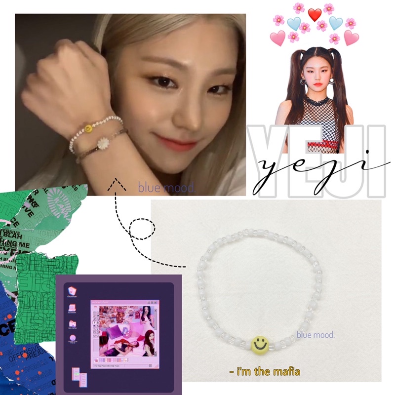 Vòng tay handmade hạt cườm dạng thun Inspired Yeji Itzy