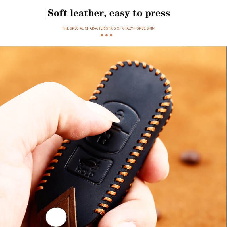 Bao da bảo vệ chìa khóa xe hơi Mazda chuyên dụng CX5 Mazda 3 Mazda 6