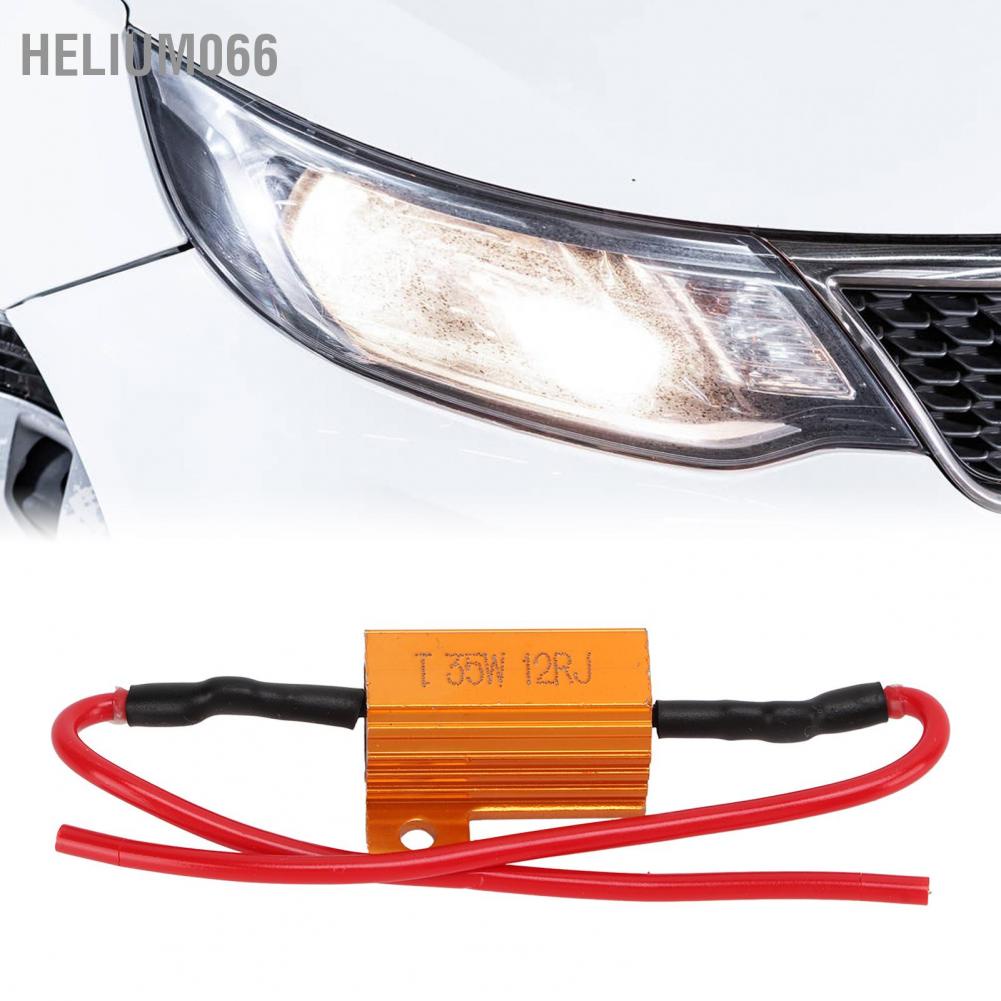 Helium066 2 Bộ Điện trở tải 35W 12Ohm Lỗi phụ kiện thay thế miễn phí cho Đèn LED báo hiệu sương mù