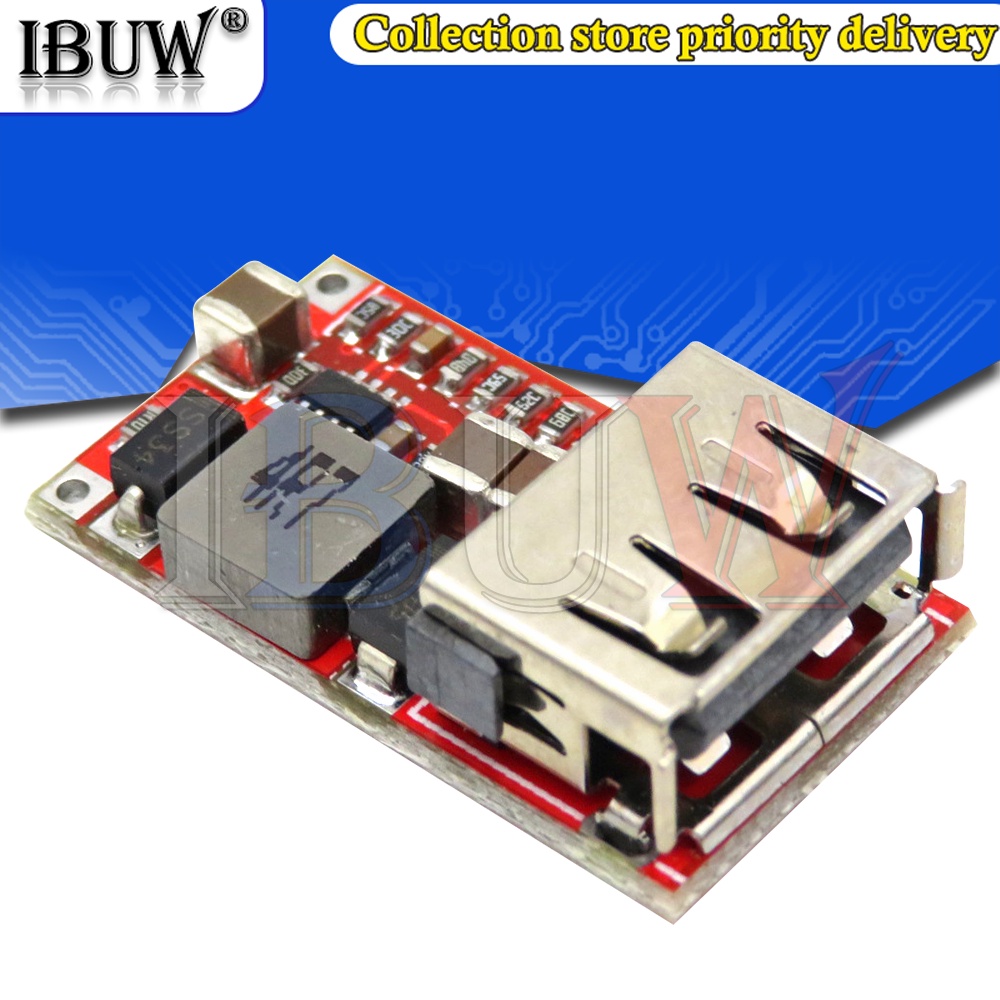 1 Mô Đun Hạ Áp 6-24V 12v/24V Sang 5v 3A DC 12v 5v Cho Xe Hơi