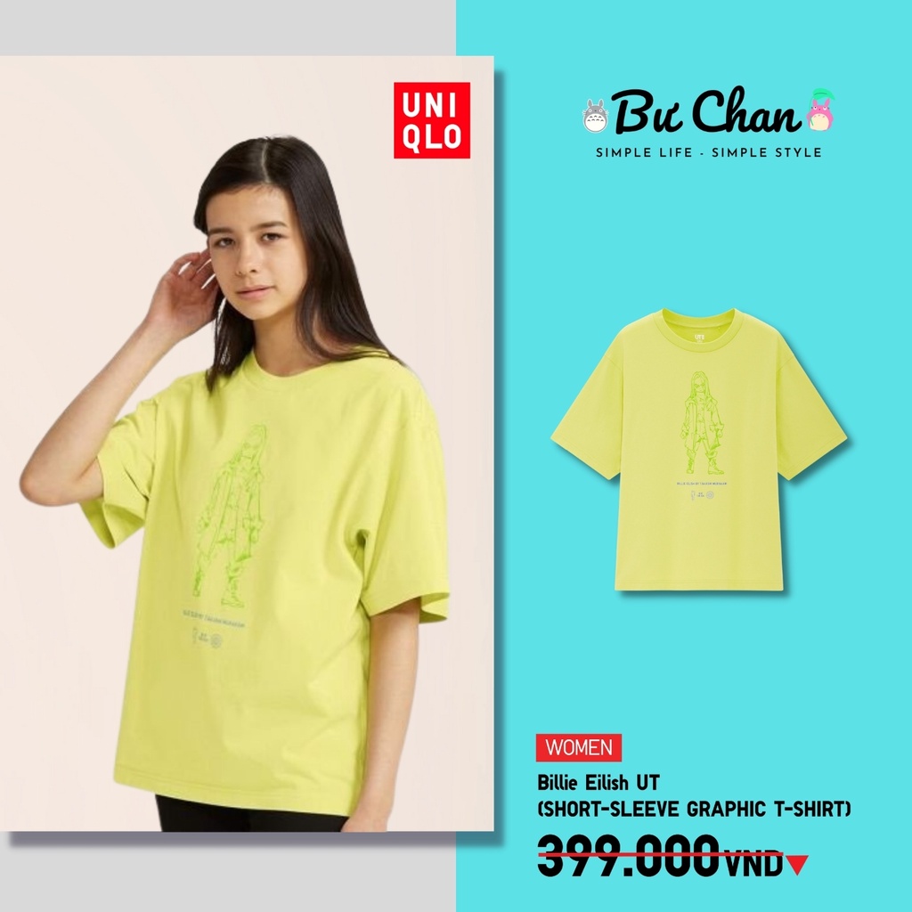 Áo phông UT Nữ Billie Eilish ❤️ (UNIQLO Nhật Chính Hãng)