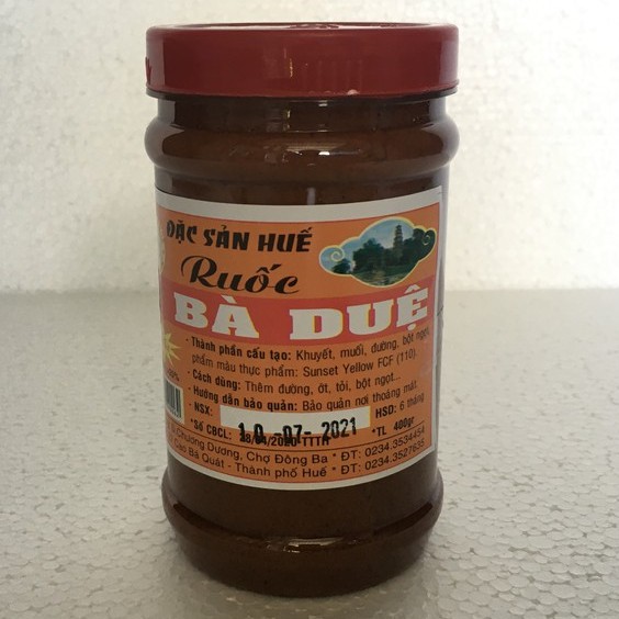 Mắm ruốc Huế loại ngon đúng vị Huế - Bà Duệ 400gr