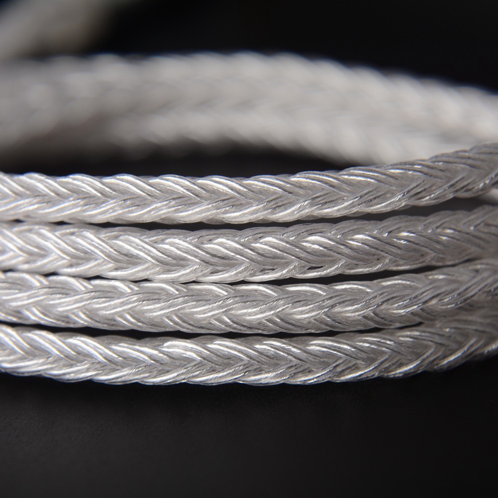 Dây Cáp Tai Nghe Mmcx / 2pin / Qdc / Nx7 16 Lõi Mạ Bạc Cho Kz Zsx Fz Bl-03 Nx7 / Db3 / M6