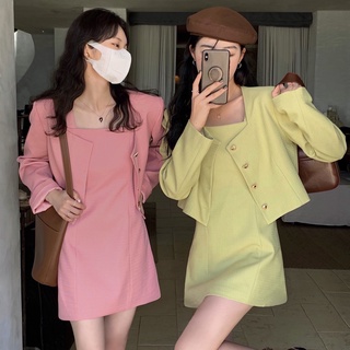 54323 Thời Trang Sling Dress Suit Dài Tay Phù Hợp Với Phụ Nữ