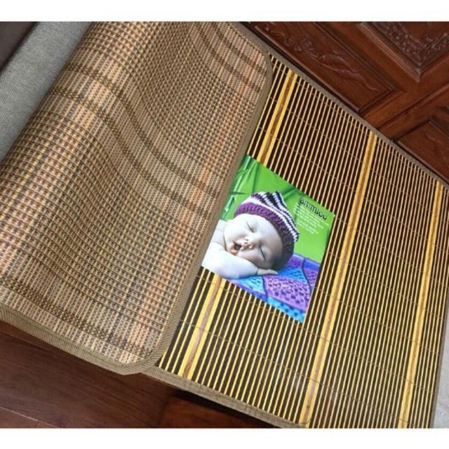 [ ĐẸP ] chiếu trúc Bamboo cho bé KT 60*120 made in Việt Nam ( VANG NAU)