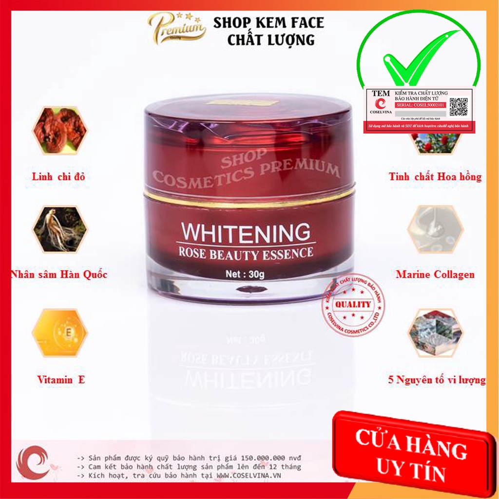 Kem nám Hoa Hồng 30g dưỡng trắng, xóa tàn nhang, đồi mồi