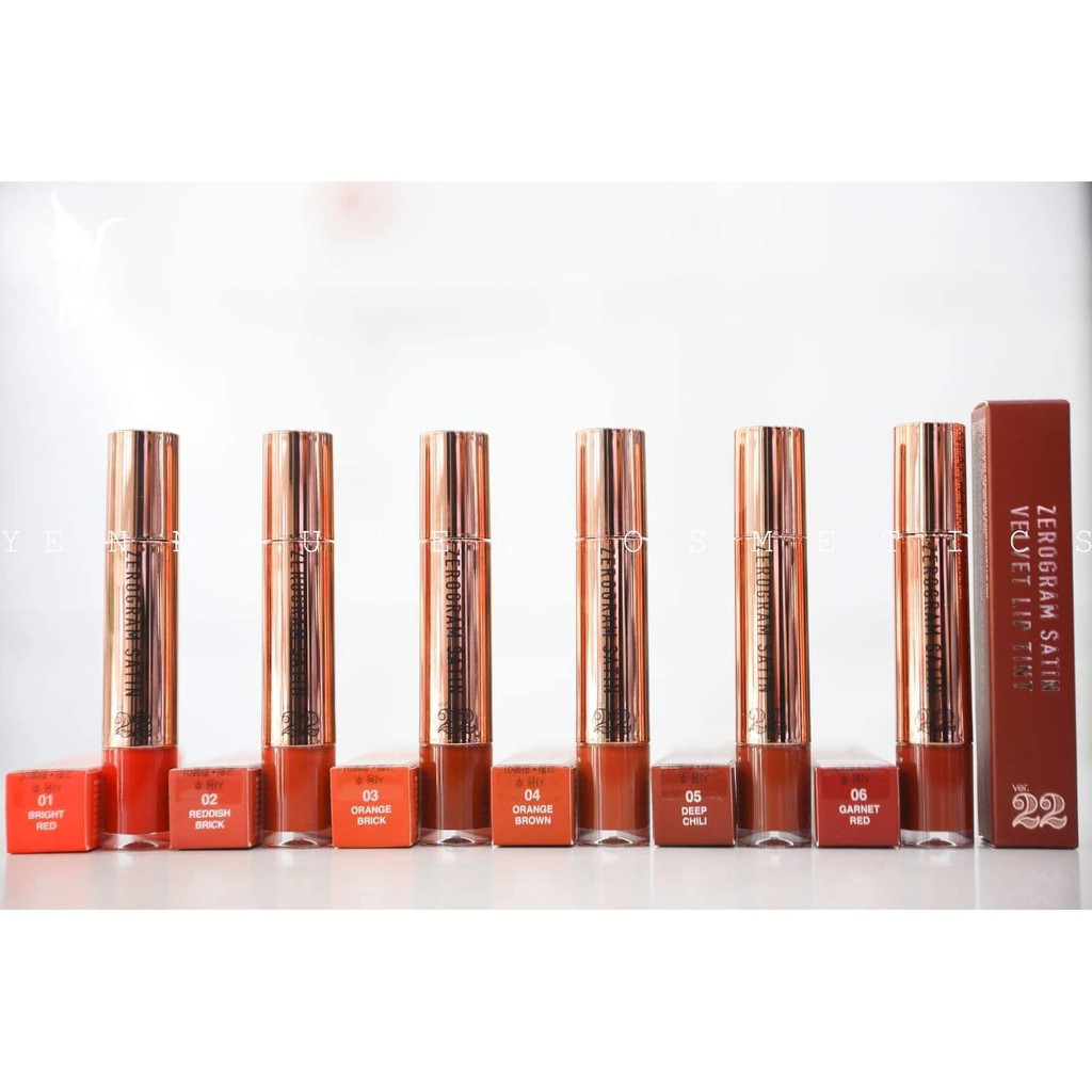 Son Kem Chosungah Ver 22 Zerogram Satin Velvet Lip Tint Trang điểm môi