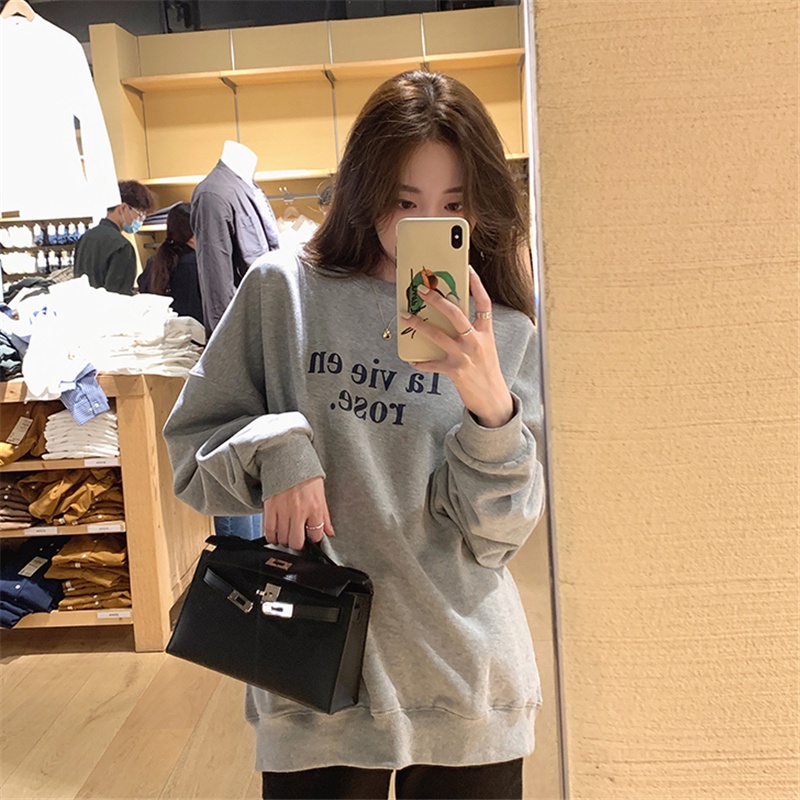 NRVP Áo Hoodie Thiết Kế Đơn Giản Thời Trang Hàn Quốc Cho Nữ