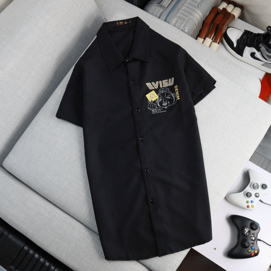 (HCM) ÁO SƠ MI NAM TAY NGẮN CỔ CHỮ V SIÊU HOT THỜI TRANG RỰC RỠ CHO CÁC ANH EM BẠN TRẺ KOKO MI FASHION