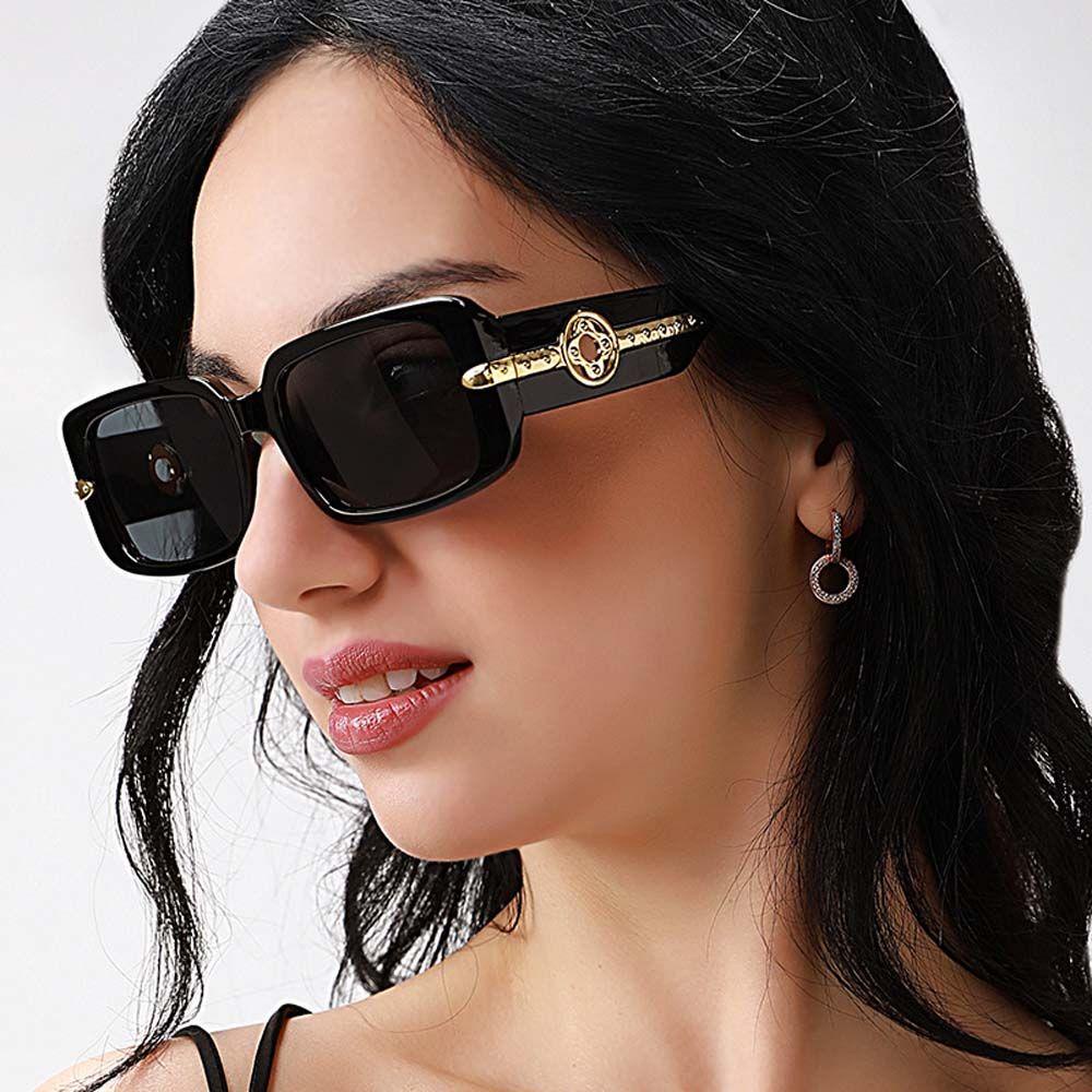 Kính Mát Hình Chữ Nhật Họa Tiết Da Báo Thời Trang Dành Cho Nữ WMES15H