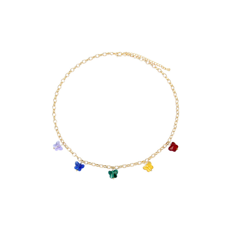 Vòng cổ phối mặt hình cánh bướm thời trang độc đáo dễ phối đồ 191011