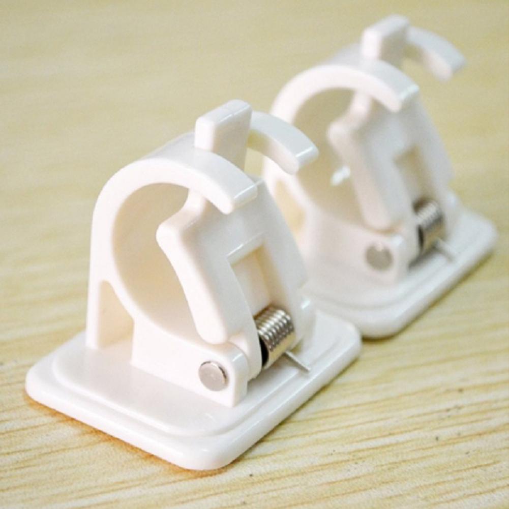 Set 1 / 2 giá đỡ thanh treo rèm không cần khoan lỗ thiết kế tiện dụng cho nhà tắm / nhà bếp