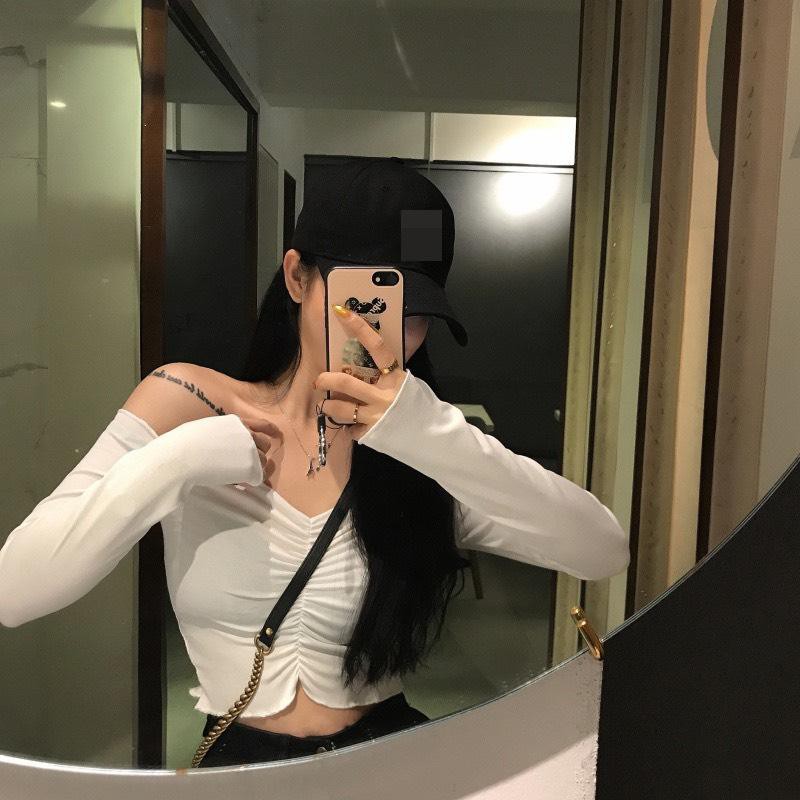 Áo Thun Gân Trễ Vai Nhà L Seoul | BigBuy360 - bigbuy360.vn