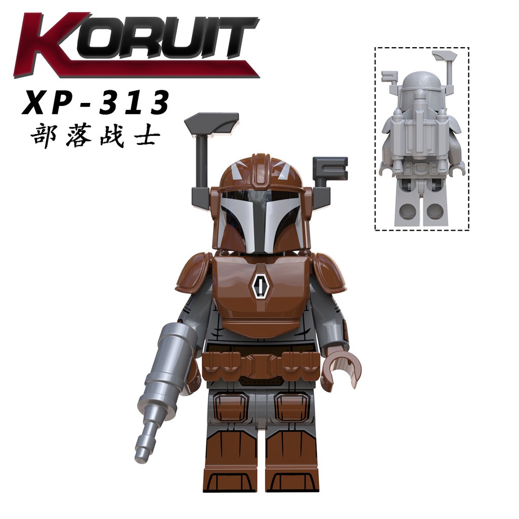 Minifigures Các Mẫu Nhân Vật Mandalorian Trong Star War Phần Mới Ra Trang Bị Áo Giáp Đầy Đủ KT1041