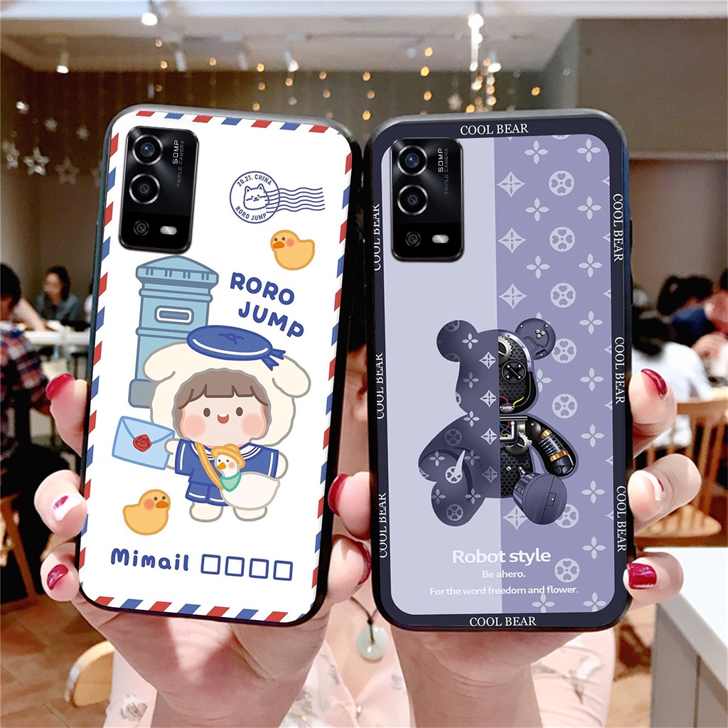 Ốp lưng Oppo A55 in hình 3D gấu mới nhất - sang - chảnh - ĐẸP- BỀN