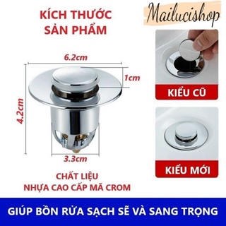 Nút bịt bồn rửa mặt lavabo nhấn nút cao cấp
