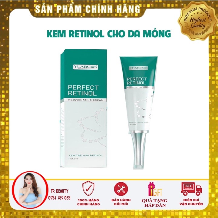 Kem tái tạo trẻ hóa da retinol Dr Lacir chính hãng - Perfect Retinol