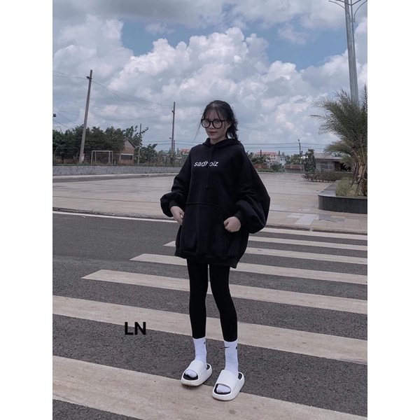 Áo hoodie Sadboi chữ ngực DA6