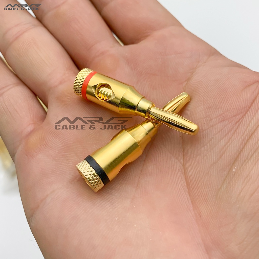 Jack Bắp Chuối Mạ Vàng, giá 1 cặp, dùng cắm loa.