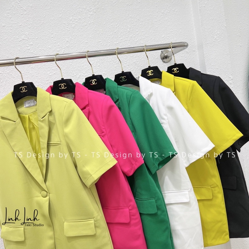 Áo vest cúc bọc cộc tay 2 lớp | BigBuy360 - bigbuy360.vn