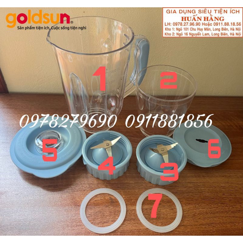 🍀LINH KIỆN TÁCH BỘ🍀PHỤ KIỆN MÁY XAY SINH TỐ GOLDSUN GBL4103