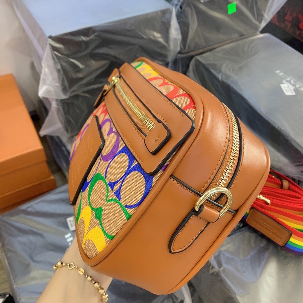 Túi Co ach cầu vồng siêu hot