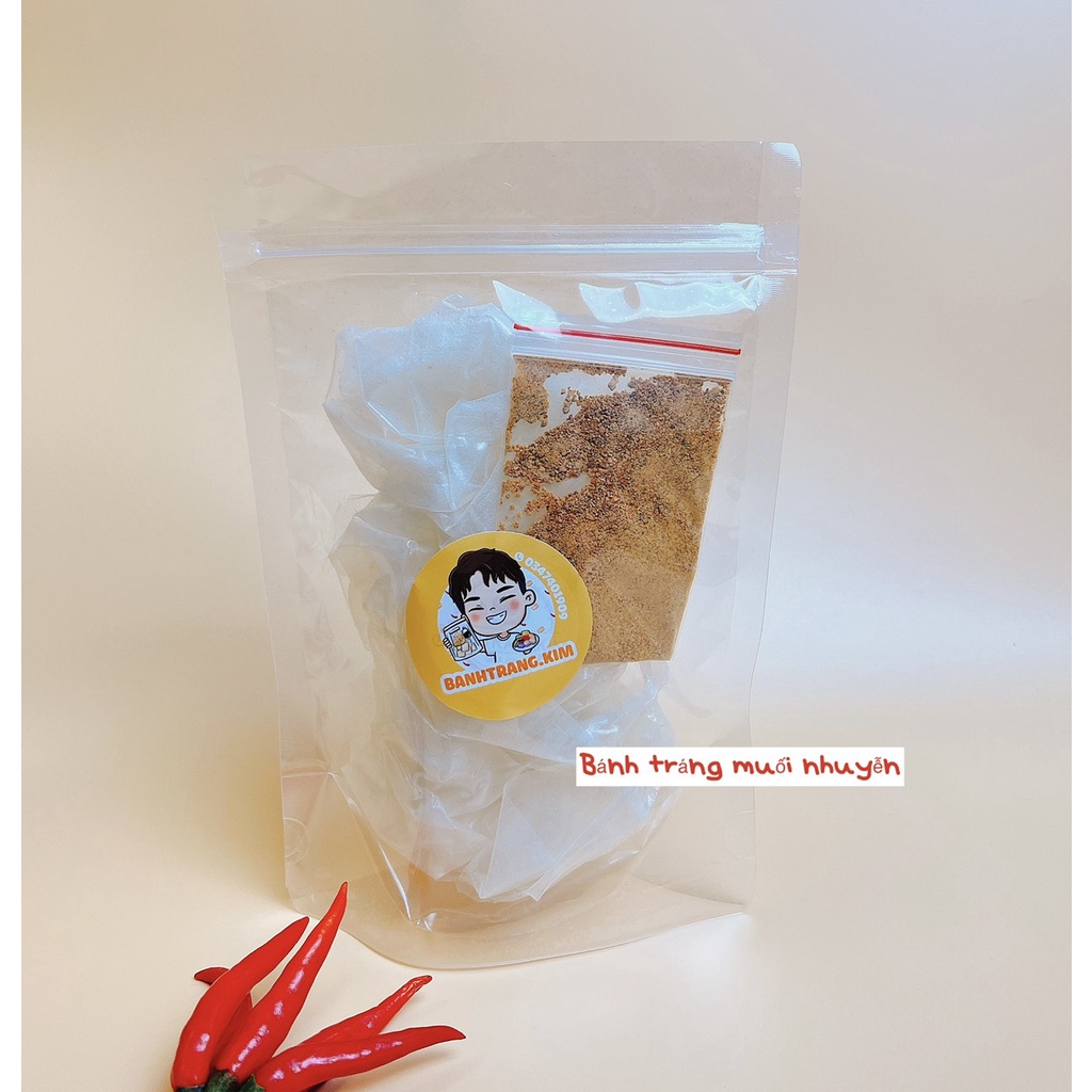 Bánh tráng muối nhuyễn cay