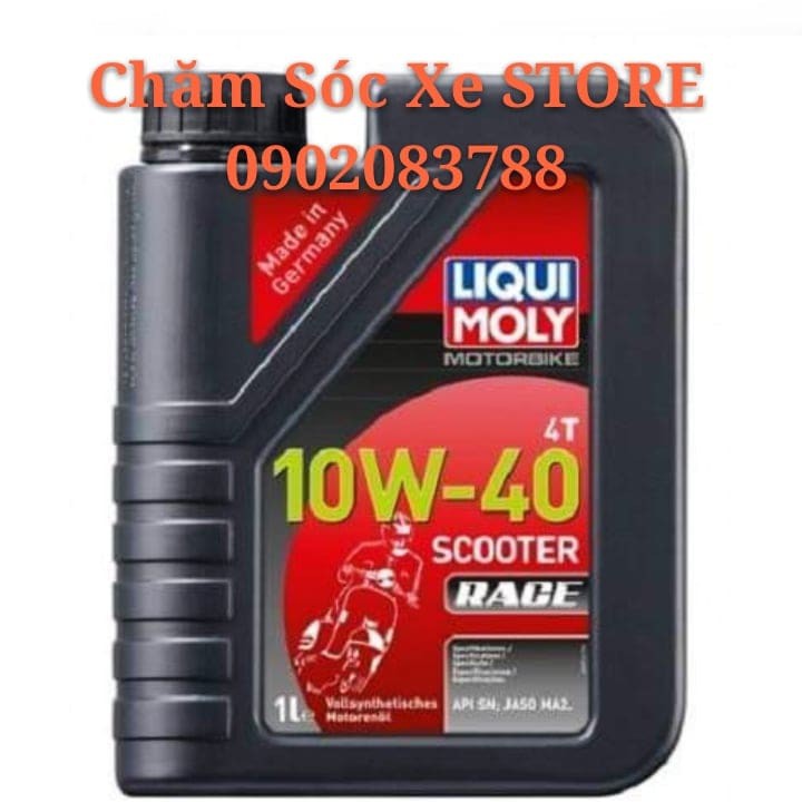 NHỚT XE GA LIQUI MOLY 20826- LIQUI MOLY 4T 10W-40 SCOOTER RACE 1 LÍT