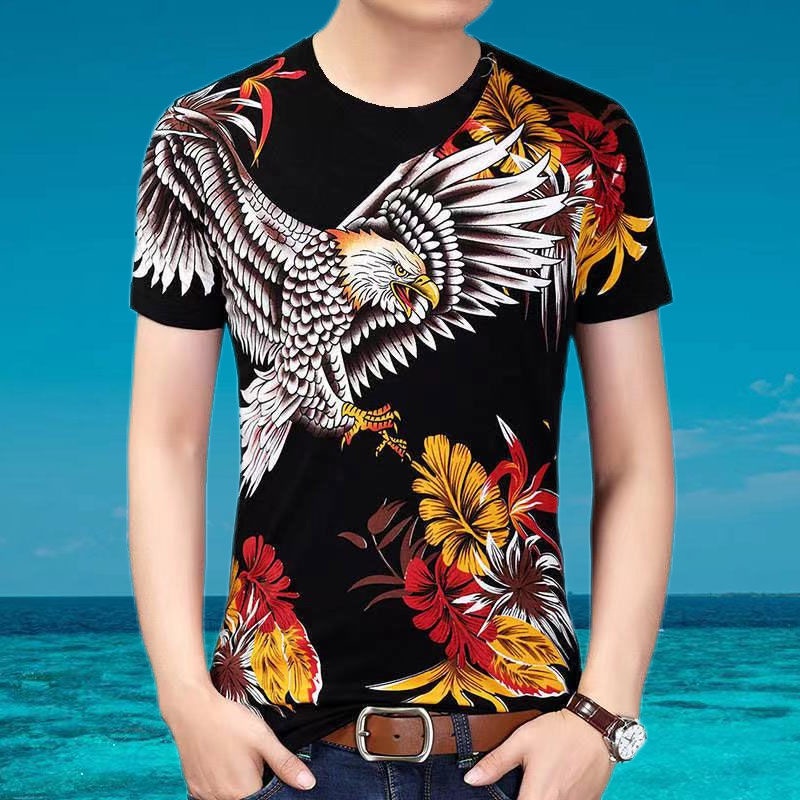 Áo Thun Tay Ngắn In Họa Tiết 3D Thời Trang Mùa Hè Cho Nam